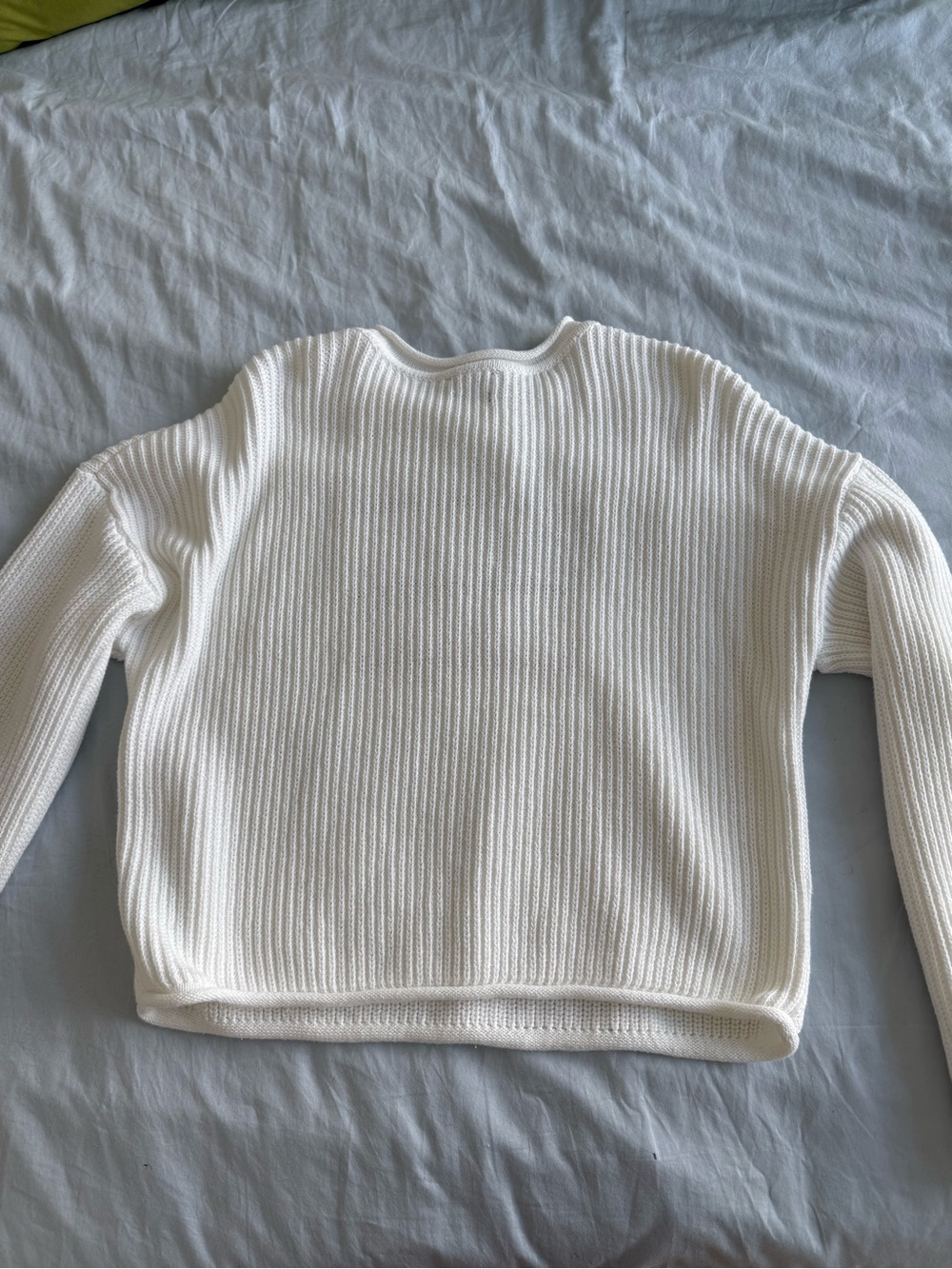 GAP 100% Cotton Oversized Americana Crop Sweater Size Medium Tall - Picture 2 of 8
